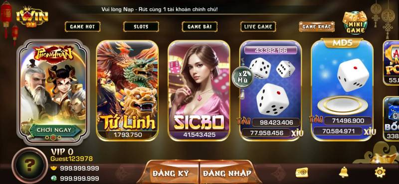 Iwin Wush【Iwin Club】- Link tải iWin Club - iPhone, Android, APK, PC 6 Giao Diện Hiện Đại, Trực Quan